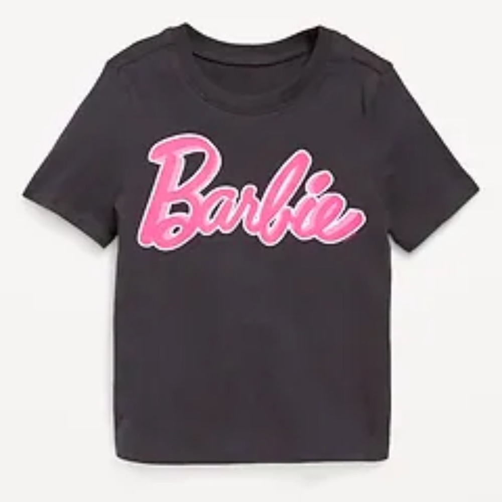 Barbie Baby Girls Hott Pink Infant Short Sleeve T-Shirt Black GAP Toddler 2T 2